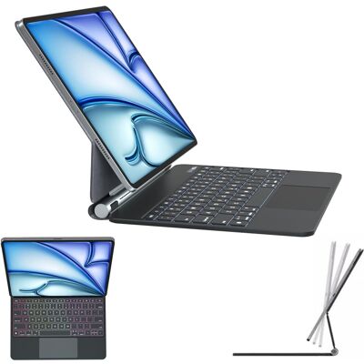 Techgear Magic Keyboard for Apple iPad Air 5, iPad Air 4, Magnetic Floating Stand, Precis Techgear Magic Keyboard for Apple iPad Air 5, iPad Air 4, Magnetic Floating Stand, Precis