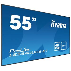 IIYAMA LE5540UHS-B1 54.6" LED 4K Ultra HD Black signage display IIYAMA LE5540UHS-B1 54.6" LED 4K Ultra HD Black signage display