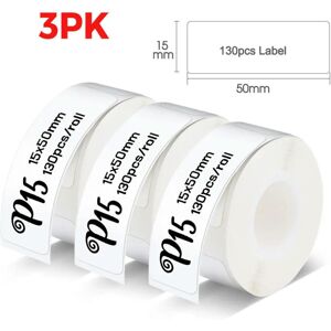nobrand (3PK 15x50mm White) P15 Thermal Label Printer Similar as D11 D110 D101 Mini Labe nobrand (3PK 15x50mm White) P15 Thermal Label Printer Similar as D11 D110 D101 Mini Labe