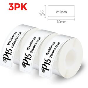 nobrand (3PK 15x30mm White) P15 Thermal Label Printer Similar as D11 D110 D101 Mini Labe nobrand (3PK 15x30mm White) P15 Thermal Label Printer Similar as D11 D110 D101 Mini Labe
