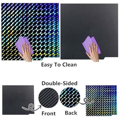 Unbranded 3D Printer Build Plate Double Sided Textured PET Smooth H1H Sheet for Centauri, Unbranded 3D Printer Build Plate Double Sided Textured PET Smooth H1H Sheet for Centauri,