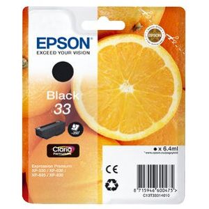 Epson C13T33314010 6.4ml 250pages Black ink cartridge Epson C13T33314010 6.4ml 250pages Black ink cartridge
