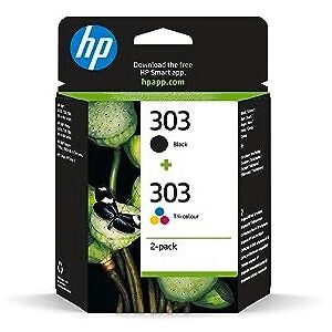 HP 303 (3YM92AE) Original Printer Cartridges 2 Count (Pack of 1) (1xblack, 1xcol HP 303 (3YM92AE) Original Printer Cartridges 2 Count (Pack of 1) (1xblack, 1xcol