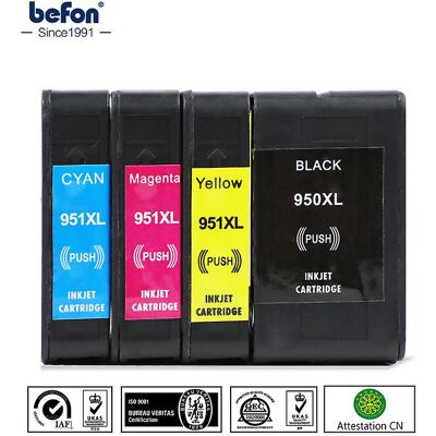 Unbranded 4pcs/lot 950xl 951xl Compatible Cartridge Replacement For Hp 950 951 Xl Ink Cart Unbranded 4pcs/lot 950xl 951xl Compatible Cartridge Replacement For Hp 950 951 Xl Ink Cart