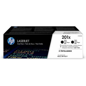 HP CF400XD 201X High Yield Original LaserJet Toner Cartridges, Black, Pack of 2 HP CF400XD 201X High Yield Original LaserJet Toner Cartridges, Black, Pack of 2