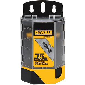 Dewalt Hand Tools Induction Hardened Utility Blades (Dispenser Of 75) Dewalt Hand Tools Induction Hardened Utility Blades (Dispenser Of 75)