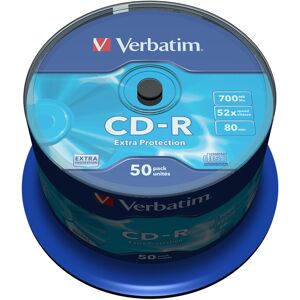 Verbatim 43351 700MB 52x Extra Protection CD-R - 50 Pack Spindle Verbatim 43351 700MB 52x Extra Protection CD-R - 50 Pack Spindle