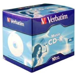 Verbatim Music CD-R for Audio 80min 10 Pack, 43365 (10 Pack) Verbatim Music CD-R for Audio 80min 10 Pack, 43365 (10 Pack)