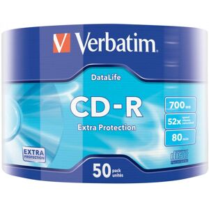 Verbatim 50 Count CD-R 52x Recording Speed 700 MB Verbatim 50 Count CD-R 52x Recording Speed 700 MB