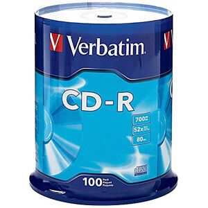 Verbatim CD-R Blank Discs 700MB 80 Minutes 52X Recordable Disc for Data and Musi Verbatim CD-R Blank Discs 700MB 80 Minutes 52X Recordable Disc for Data and Musi