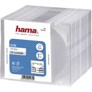 Hama Slim CD Cases Pack of 25 Transparent Hama Slim CD Cases Pack of 25 Transparent