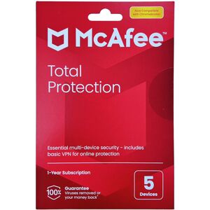 McAfee Total Protection 1 Year Subscription 5 Devices Anti-Virus McAfee Total Protection 1 Year Subscription 5 Devices Anti-Virus