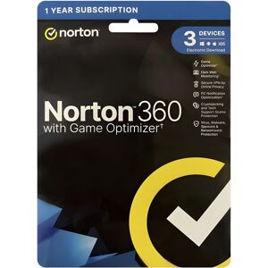 Symantec Norton 360 for Gamers - 1 Year, 3 Devices - Game Optimiser Anti-Virus Symantec Norton 360 for Gamers - 1 Year, 3 Devices - Game Optimiser Anti-Virus