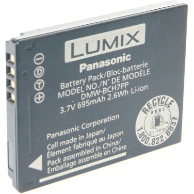 Genuine Original Panasonic DMW-BCH7E DMW-BCH7PP Battery for Lumix DMC-FT10 TS10 Genuine Original Panasonic DMW-BCH7E DMW-BCH7PP Battery for Lumix DMC-FT10 TS10