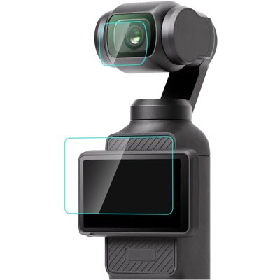 For DJI OSMO Pocket 3 PULUZ 9H 2.5D HD Tempered Glass Lens Protector + Screen Fi For DJI OSMO Pocket 3 PULUZ 9H 2.5D HD Tempered Glass Lens Protector + Screen Fi