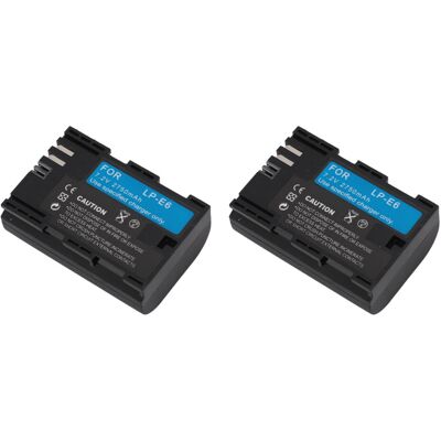Unbranded 2pcs 2750mAh 7.2V Camera Batteries for Canon R5 R6 5D/6D/7D Series Unbranded 2pcs 2750mAh 7.2V Camera Batteries for Canon R5 R6 5D/6D/7D Series