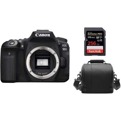 Canon EOS 90D Body + SANDISK Extreme Pro 256GB 170MB/s SDXC + Bag Canon EOS 90D Body + SANDISK Extreme Pro 256GB 170MB/s SDXC + Bag