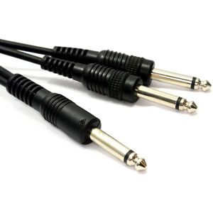 kenable PULSE PRO 2 x 6.35mm Mono Jack Plugs to Plug Cable Lead 1.2m kenable PULSE PRO 2 x 6.35mm Mono Jack Plugs to Plug Cable Lead 1.2m