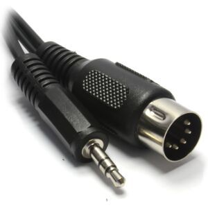 kenable 5 Pin DIN to 3.5mm Stereo Audio Cable, 1.5m, Black – 2217 kenable 5 Pin DIN to 3.5mm Stereo Audio Cable, 1.5m, Black – 2217