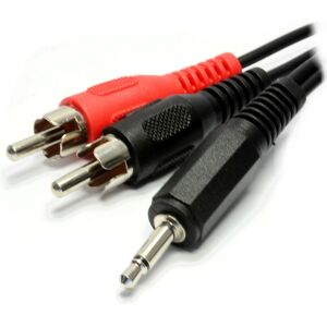 kenable 3.5mm Mono Jack to Twin Phono RCA Male Plugs Cable Lead 2m kenable 3.5mm Mono Jack to Twin Phono RCA Male Plugs Cable Lead 2m