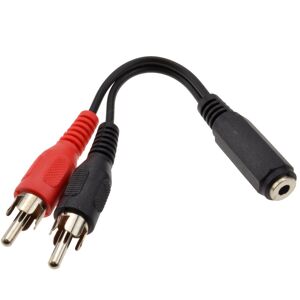 kenable 3.5mm Stereo Jack Socket to Twin Phono RCA Plugs Adapter Cable kenable 3.5mm Stereo Jack Socket to Twin Phono RCA Plugs Adapter Cable