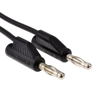 kenable Stackable Banana Plug Test Lead or Speaker HI FI Cable 1m Black kenable Stackable Banana Plug Test Lead or Speaker HI FI Cable 1m Black