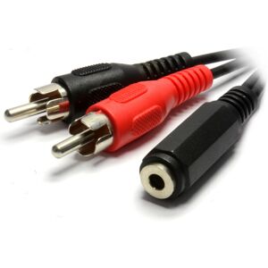 kenable 3.5mm Stereo Jack Socket to Twin Phono RCA Plugs Adapter Cable 2m kenable 3.5mm Stereo Jack Socket to Twin Phono RCA Plugs Adapter Cable 2m