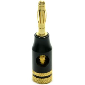 kenable HQ 4mm Banana Plugs for 6mm Speaker Cable Connections Black kenable HQ 4mm Banana Plugs for 6mm Speaker Cable Connections Black