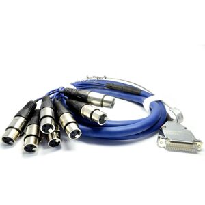 kenable 25 Pin D Sub Male to Eight XLR 3 Pin Socket Audio Cable 2m kenable 25 Pin D Sub Male to Eight XLR 3 Pin Socket Audio Cable 2m