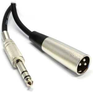 kenable Balanced 6.35mm Stereo Jack to XLR 3 Pin Male Plug Screened Cable 3m kenable Balanced 6.35mm Stereo Jack to XLR 3 Pin Male Plug Screened Cable 3m
