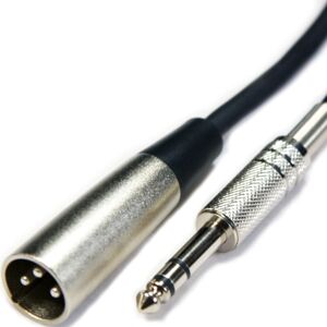 Loops 10m 6.35mm 1/4" Stereo Jack Plug to XLR Male Cable 3 Pin Audio Microphone Amp Le Loops 10m 6.35mm 1/4" Stereo Jack Plug to XLR Male Cable 3 Pin Audio Microphone Amp Le