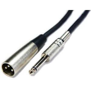 Loops 3m 6.35mm 1/4" Mono Jack Plug to XLR Male Cable 3 Pin Audio Microphone Amp Lead Loops 3m 6.35mm 1/4" Mono Jack Plug to XLR Male Cable 3 Pin Audio Microphone Amp Lead
