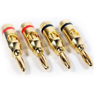 Loops 12x Premium 4mm Banana Plugs 24k Gold Plated Speaker Cable Amp HiFi Connectors Loops 12x Premium 4mm Banana Plugs 24k Gold Plated Speaker Cable Amp HiFi Connectors
