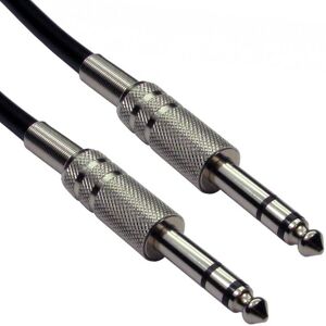 Loops 1m Pro 6.35mm 1/4" Stereo Jack Plug To Plug Cable Mixer Amp Audio TRS Lead Loops 1m Pro 6.35mm 1/4" Stereo Jack Plug To Plug Cable Mixer Amp Audio TRS Lead