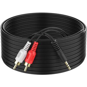 Unbranded 3.5mm to RCA Cable 65.6ft 3.5mm TRS Male to 2RCA Male Stereo Y Splitter Unbranded 3.5mm to RCA Cable 65.6ft 3.5mm TRS Male to 2RCA Male Stereo Y Splitter