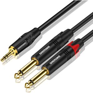 Unbranded 1 Cable 3.5mm 1/8'' TRS to Dual 6.35mm 1/4'' TS Mono Stereo Audio Y Splitter for Unbranded 1 Cable 3.5mm 1/8'' TRS to Dual 6.35mm 1/4'' TS Mono Stereo Audio Y Splitter for