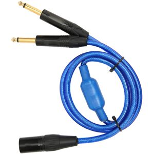 Unbranded XLR to Dual 6.35mm Cable, 3m Double Male to Mono Splitter Unbranded XLR to Dual 6.35mm Cable, 3m Double Male to Mono Splitter