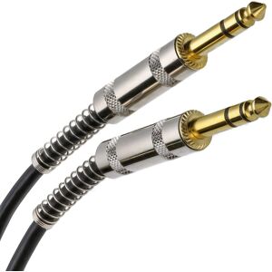 kenable GOLD Stereo/Balanced Jack 6.35mm Metal Plugs Cable Lead Black 4m kenable GOLD Stereo/Balanced Jack 6.35mm Metal Plugs Cable Lead Black 4m