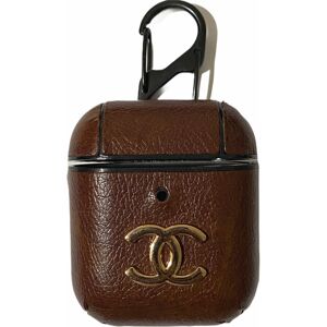 Unbranded (Brown) Leather Skin Case For Apple Airpods 1 2 1st 2nd Gen Earphones PU Cover C Unbranded (Brown) Leather Skin Case For Apple Airpods 1 2 1st 2nd Gen Earphones PU Cover C