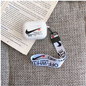 Unbranded (White AirPods Pro) White Black Airpods Case With Lanyard Headphones Earphone Ca Unbranded (White AirPods Pro) White Black Airpods Case With Lanyard Headphones Earphone Ca