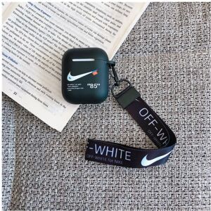 Unbranded (Black AirPods 1/2) With Lanyard Headphones Earphone Cases Off White Black Nike Unbranded (Black AirPods 1/2) With Lanyard Headphones Earphone Cases Off White Black Nike