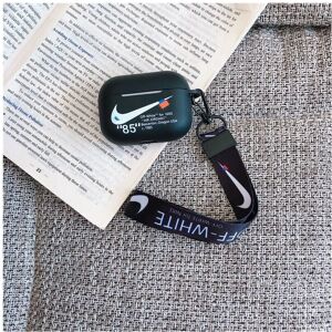 Unbranded (Black AirPods Pro) White Black Nike Airpods Case 1 2 Pro With Lanyard Headphone Unbranded (Black AirPods Pro) White Black Nike Airpods Case 1 2 Pro With Lanyard Headphone