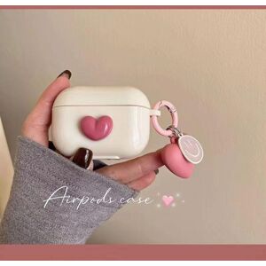 Unbranded (as the picture, Airpods pro) Vintage Pink Heart Keyring Earphone Case for AirPo Unbranded (as the picture, Airpods pro) Vintage Pink Heart Keyring Earphone Case for AirPo