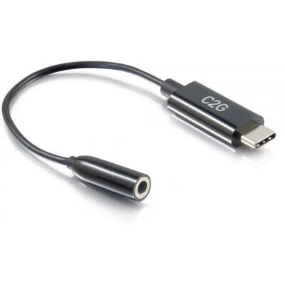 C2G 54426 USB-C to 3.5mm Audio Adapter - Black C2G 54426 USB-C to 3.5mm Audio Adapter - Black