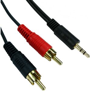 Loops 10m 3.5mm Jack Plug to 2 RCA Phono Male Cable MP3 iPhone iPod Phone Amp Lead Loops 10m 3.5mm Jack Plug to 2 RCA Phono Male Cable MP3 iPhone iPod Phone Amp Lead