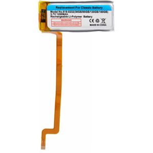 Unbranded iPod Video 5/5.5/Classic 6/7 Gen 3.7V 1200mAh Battery Replacement Encode 616-023 Unbranded iPod Video 5/5.5/Classic 6/7 Gen 3.7V 1200mAh Battery Replacement Encode 616-023
