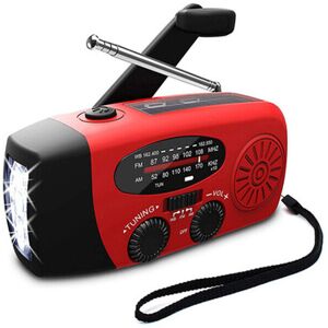 Ranpo (Red) AM FM WB Emergency Solar Hand Crank Portable Radio With Dynamo And Flashli Ranpo (Red) AM FM WB Emergency Solar Hand Crank Portable Radio With Dynamo And Flashli