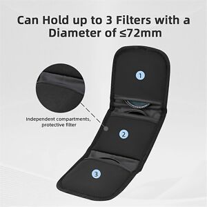 Unbranded For Filter Storage Bag 3 Pieces Uv Lens Cpl Polarizer Unbranded For Filter Storage Bag 3 Pieces Uv Lens Cpl Polarizer