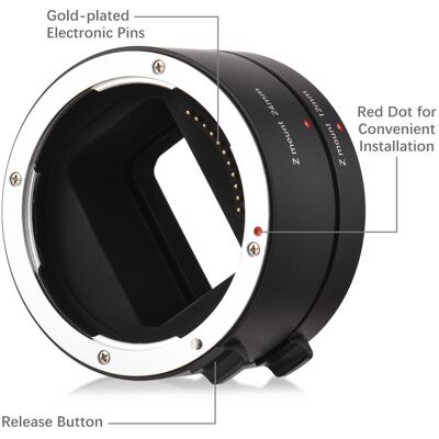 Unbranded Auto Focus Automatic Extension Tubes 12mm + 24mm Z Mount Macro Photography Tube Unbranded Auto Focus Automatic Extension Tubes 12mm + 24mm Z Mount Macro Photography Tube