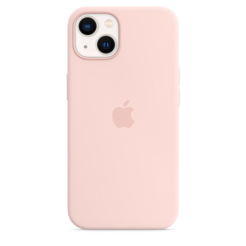 Silicone Case with MagSafe for Apple iPhone 13 - Chalk Pink